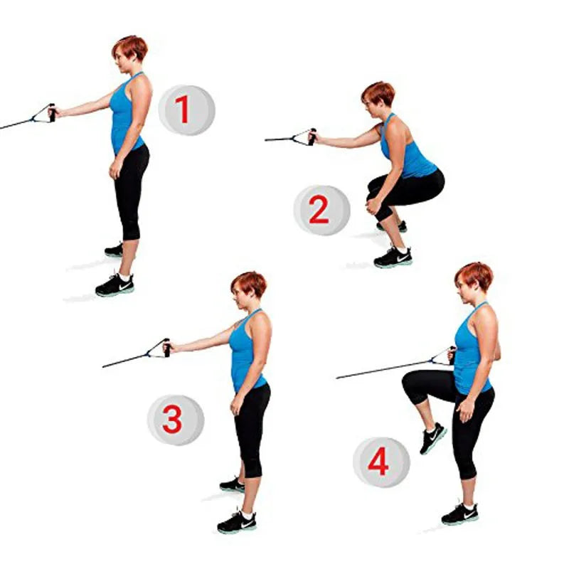 Resistance Bands with Handles, Single Resistance Bands, Exercise Bands with Handles, for Resistance Training, Physical Therapy