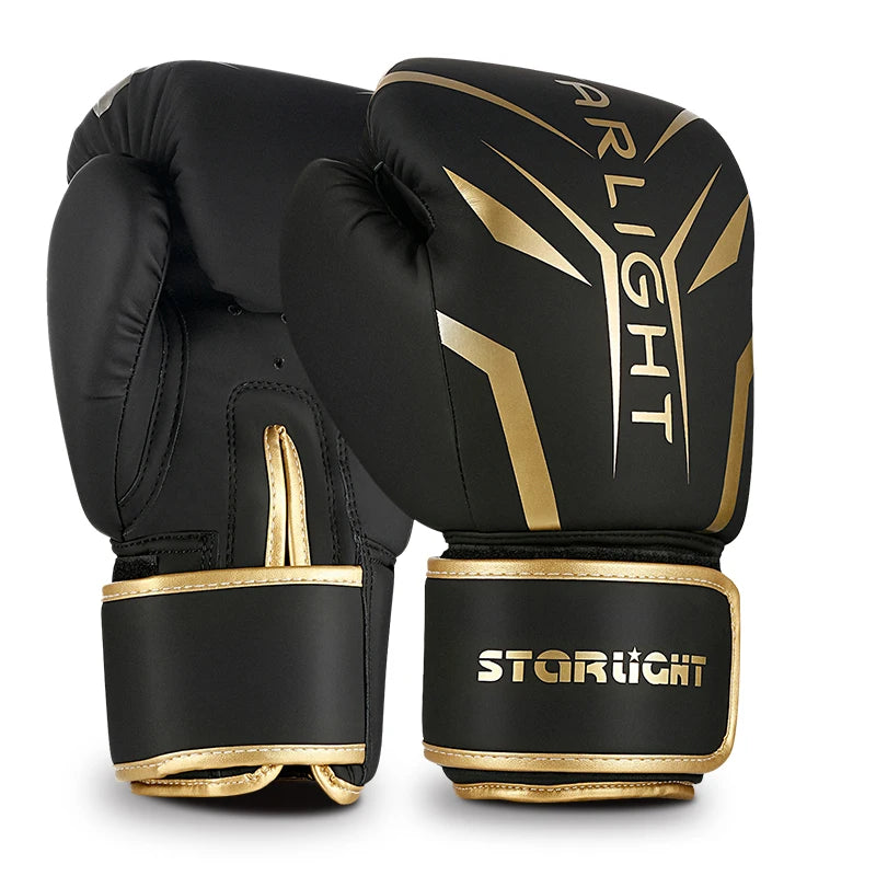 Boxing gloves, professional training sparring, explosion-proof leather, Muay Thai, MMA, Kickboxing, multi-layer sweat absorption