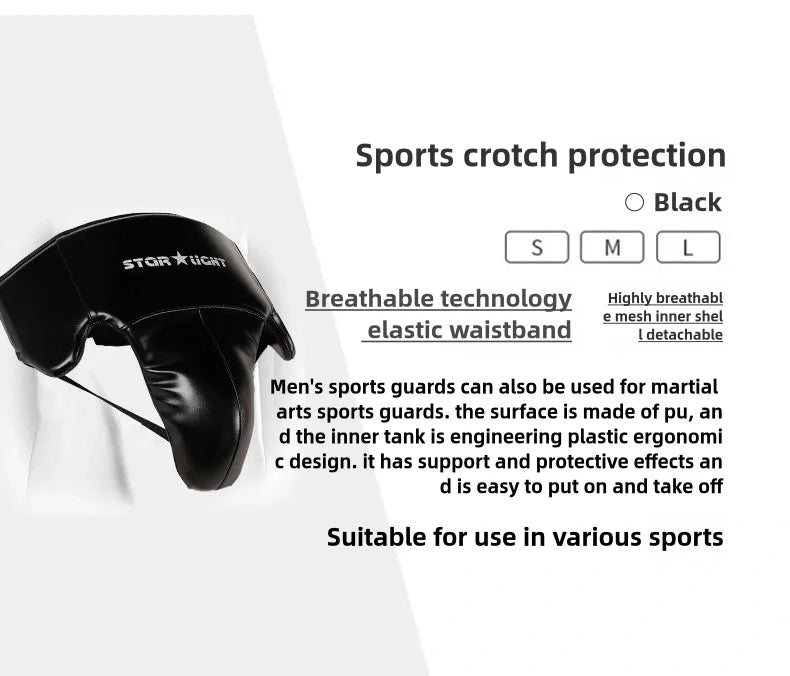 Men's full girdle protection Boxer underwear Men's Taekwondo groin protection boxing karate jockstrap free fight jockstrap