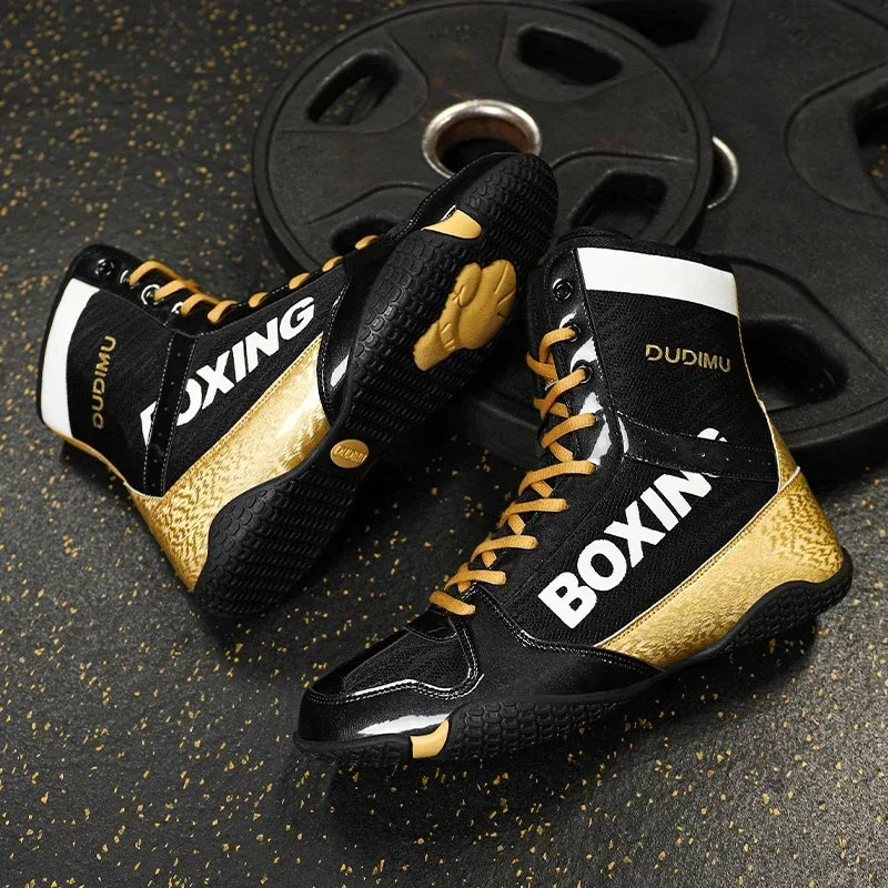 Luxury Brand Boxing Shoes for Couples Non-Slip Gym Shoes Man Lace Up Boy Zapatillas Powerlifting Men Women Wrestling Shoes