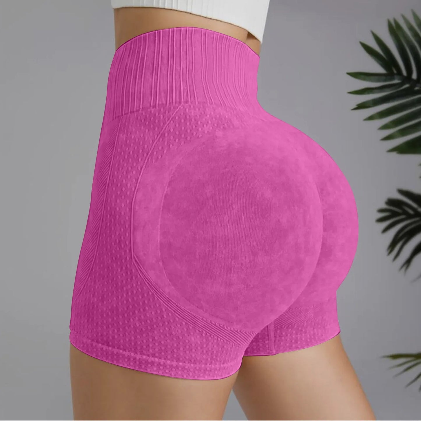 Gym Shorts Woman High Support Fitness Sports Biker Short Workout Scrunch Butt Yoga Seamless Leggings Running Skipping