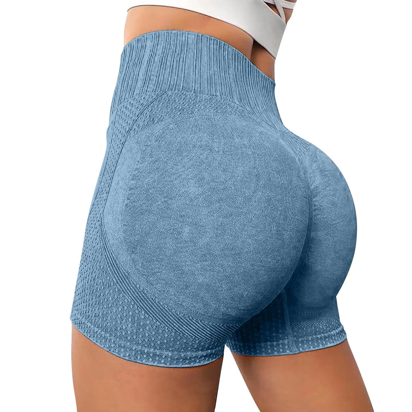 Gym Shorts Woman High Support Fitness Sports Biker Short Workout Scrunch Butt Yoga Seamless Leggings Running Skipping
