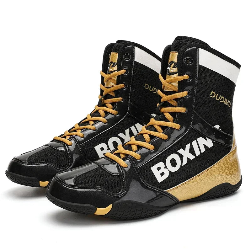 Luxury Brand Boxing Shoes for Couples Non-Slip Gym Shoes Man Lace Up Boy Zapatillas Powerlifting Men Women Wrestling Shoes
