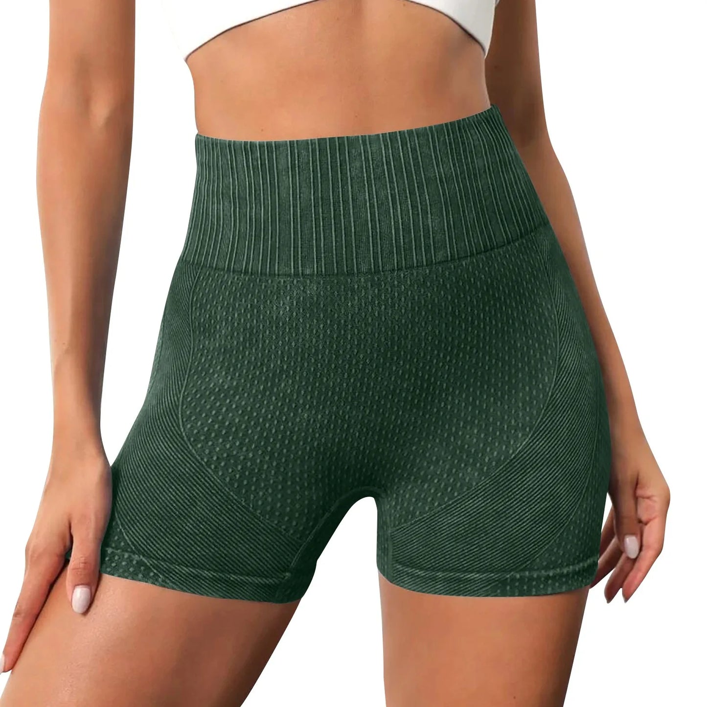 Gym Shorts Woman High Support Fitness Sports Biker Short Workout Scrunch Butt Yoga Seamless Leggings Running Skipping
