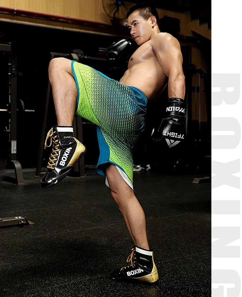 Luxury Brand Boxing Shoes for Couples Non-Slip Gym Shoes Man Lace Up Boy Zapatillas Powerlifting Men Women Wrestling Shoes