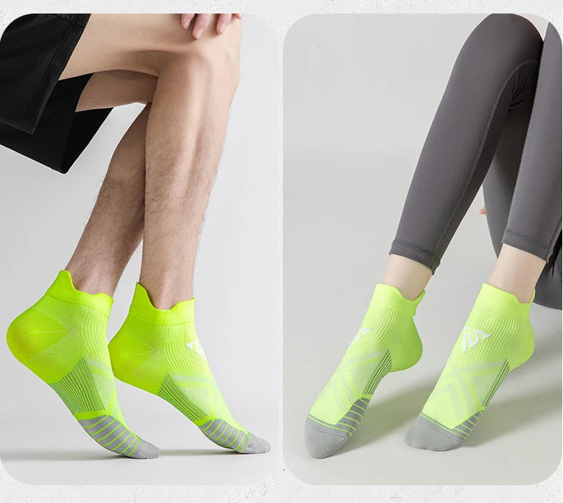 3pairs/Lot Woman Men's Socks Compression Breathable Basketball Sports Cycling Running Towel Socks High Elastic Tube Socks