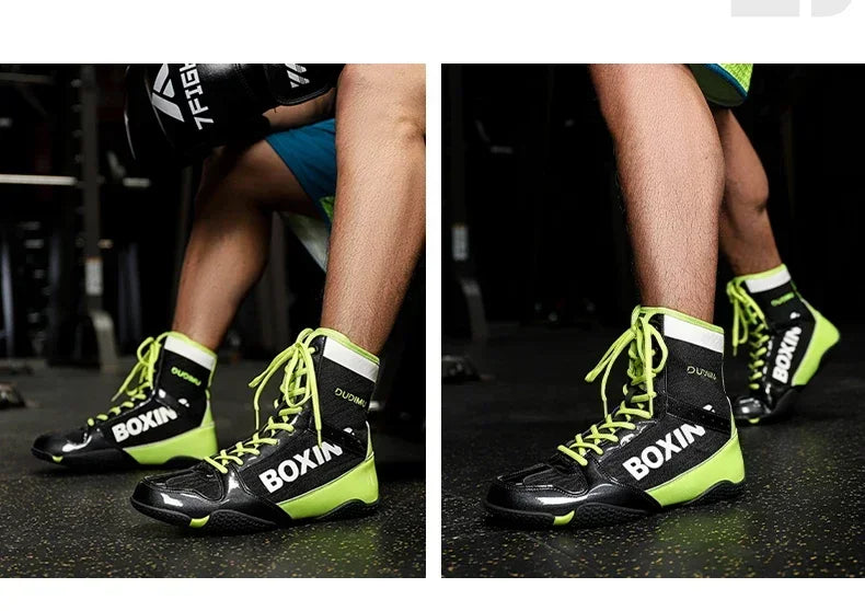 Luxury Brand Boxing Shoes for Couples Non-Slip Gym Shoes Man Lace Up Boy Zapatillas Powerlifting Men Women Wrestling Shoes