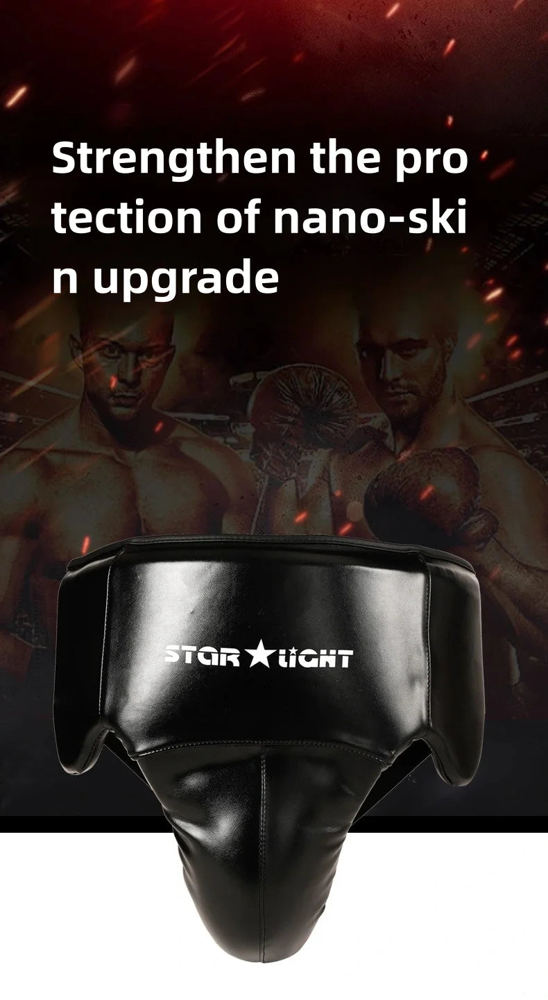 Men's full girdle protection Boxer underwear Men's Taekwondo groin protection boxing karate jockstrap free fight jockstrap
