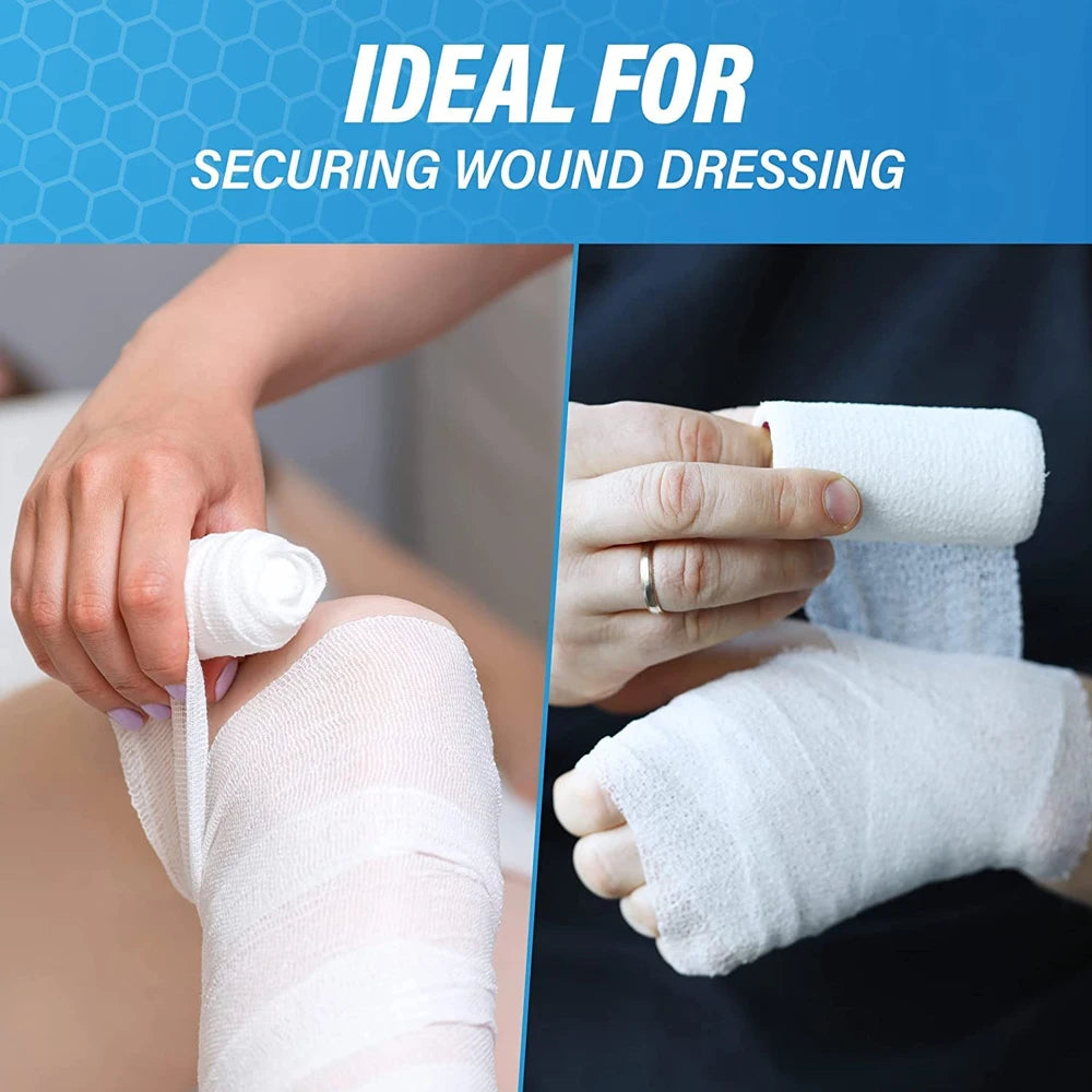 10 Roll Gauze Rolls Tape - Gauze Wrap - First Aid Supplies - Flexible,Breathable Gauze Bandage -Bandage Wrap for Wound Dressing