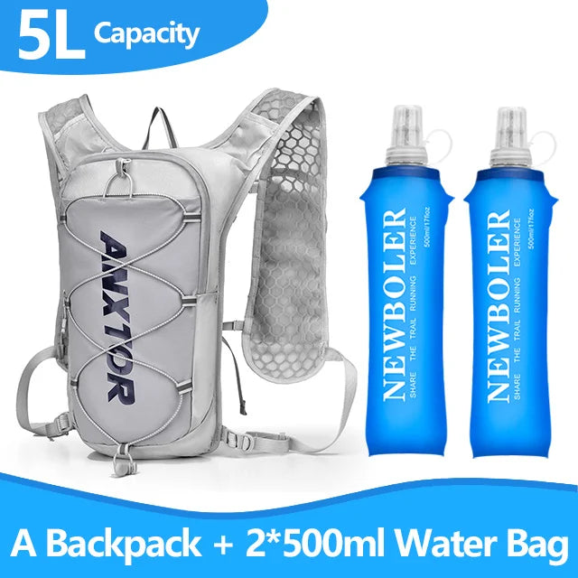NEW Trail Running-ultra-light 5L Backpack, Running Hydration Vest, Marathon Can be used with 1.5L 500ML water bag.