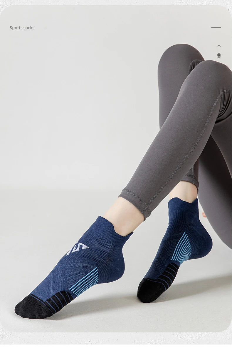 3pairs/Lot Woman Men's Socks Compression Breathable Basketball Sports Cycling Running Towel Socks High Elastic Tube Socks