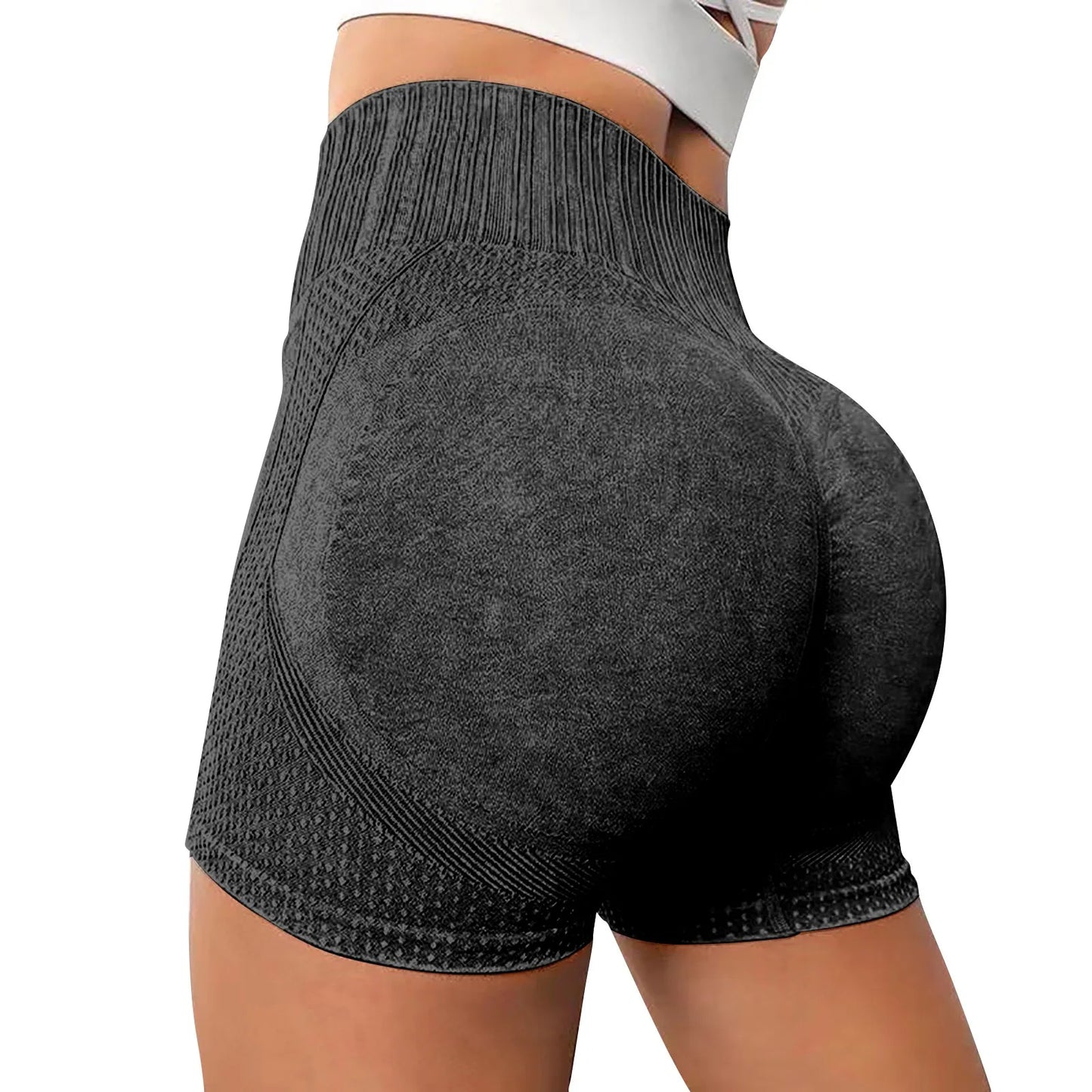 Gym Shorts Woman High Support Fitness Sports Biker Short Workout Scrunch Butt Yoga Seamless Leggings Running Skipping