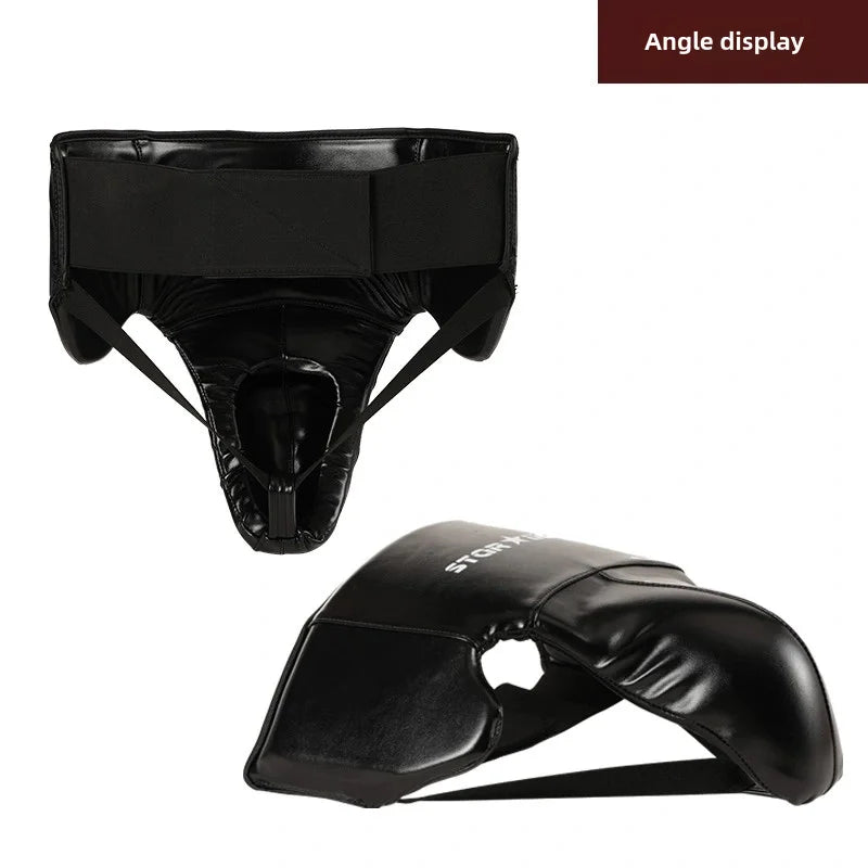Men's full girdle protection Boxer underwear Men's Taekwondo groin protection boxing karate jockstrap free fight jockstrap