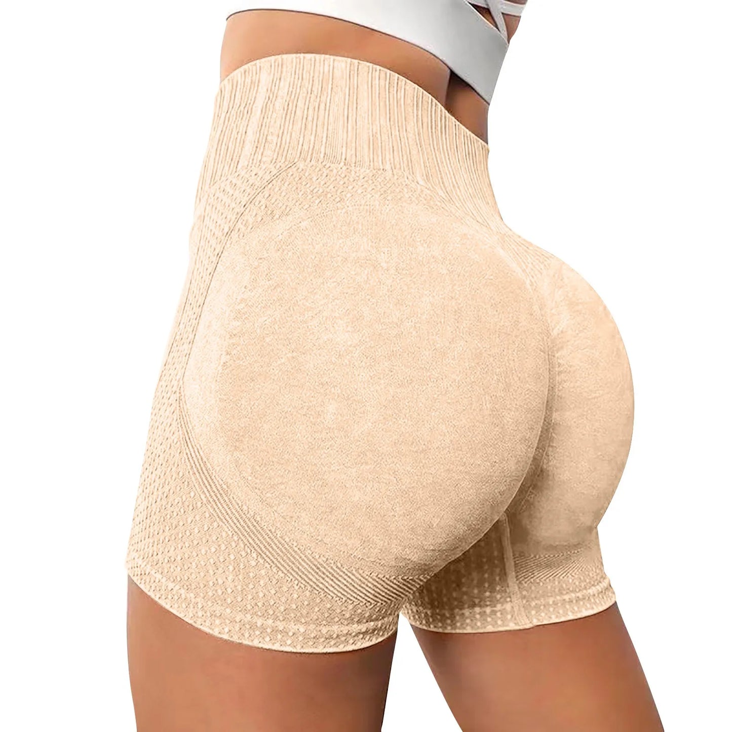 Gym Shorts Woman High Support Fitness Sports Biker Short Workout Scrunch Butt Yoga Seamless Leggings Running Skipping