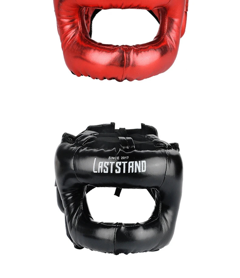 Boxing Helmet Sanda Training Head Protector Guard Boxing Muay Headgear Thai Helmet Kickboxing Head Gear Protective GYM Equipment