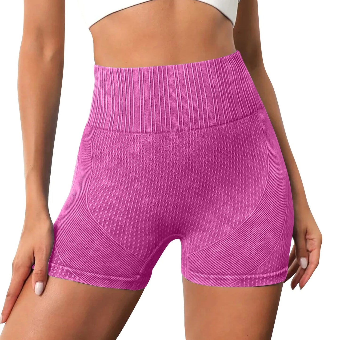 Gym Shorts Woman High Support Fitness Sports Biker Short Workout Scrunch Butt Yoga Seamless Leggings Running Skipping