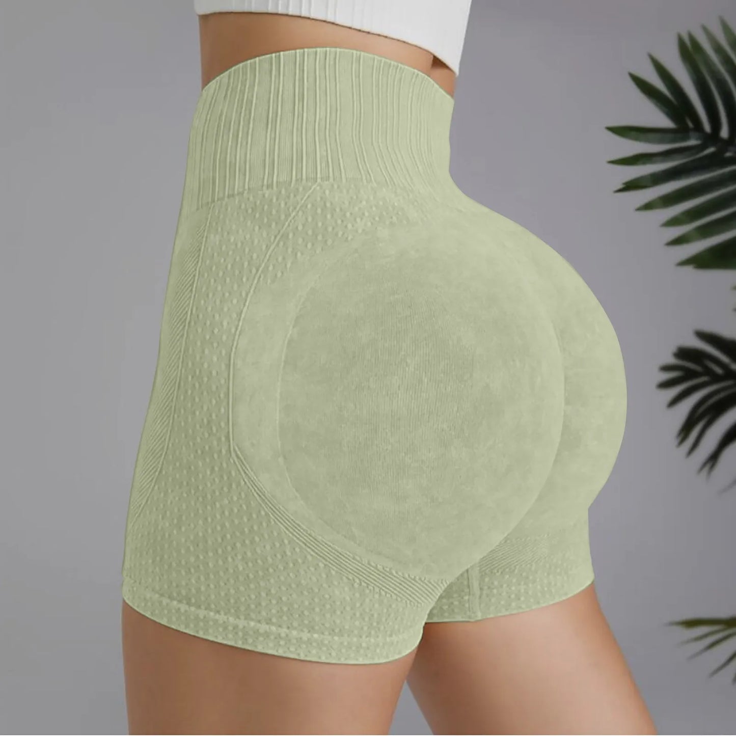 Gym Shorts Woman High Support Fitness Sports Biker Short Workout Scrunch Butt Yoga Seamless Leggings Running Skipping
