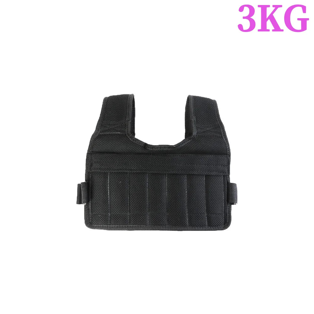 3-50KG Durable Weighted Vest Adjustable Weight Training Exercise Waistcoat Jacket Sand Clothing Boxing Fitness Equipment \
weights not included