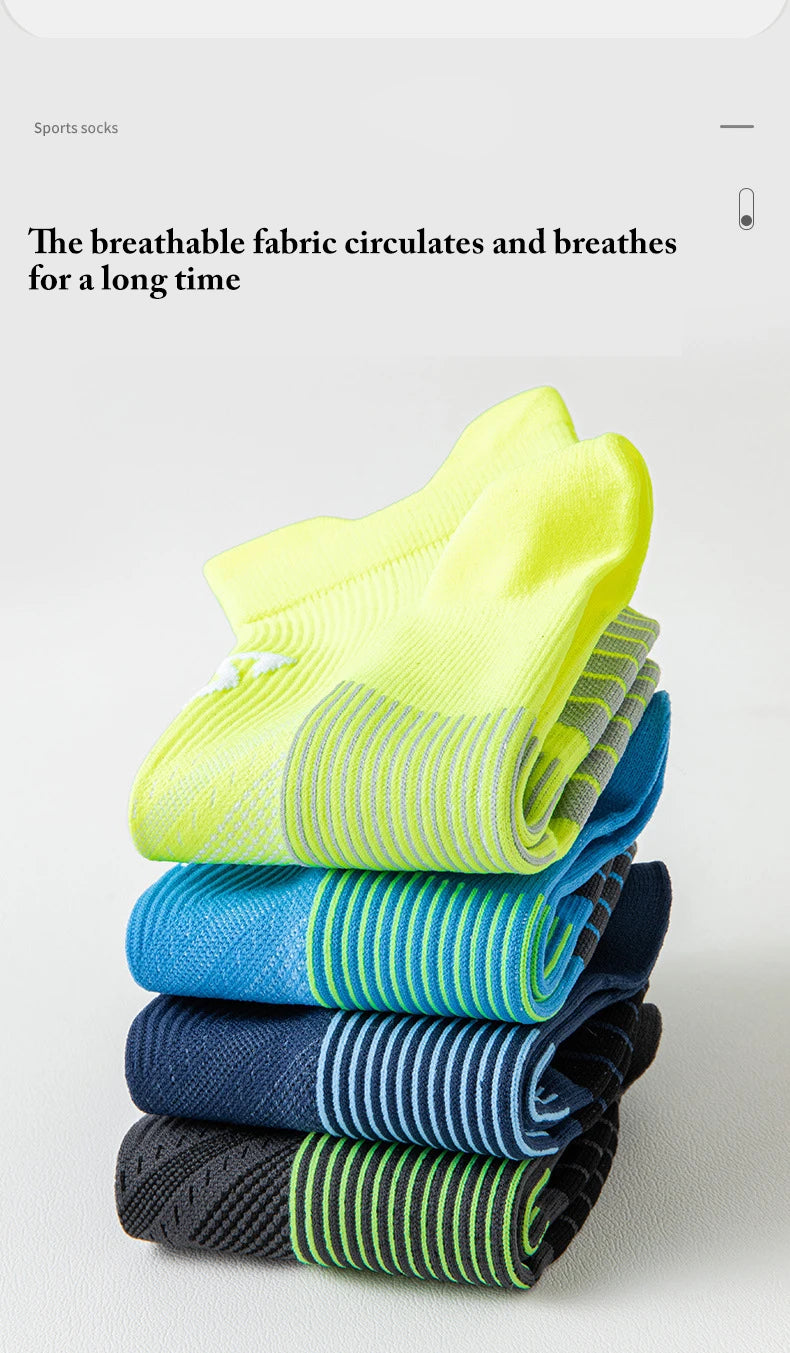 3pairs/Lot Woman Men's Socks Compression Breathable Basketball Sports Cycling Running Towel Socks High Elastic Tube Socks