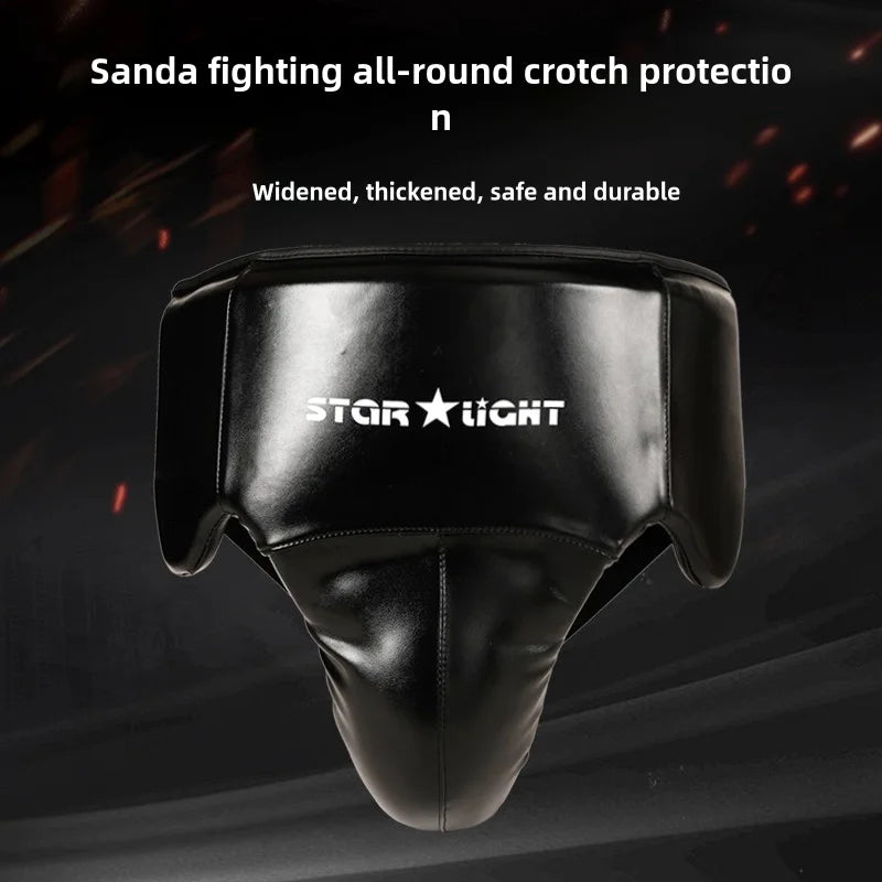 Men's full girdle protection Boxer underwear Men's Taekwondo groin protection boxing karate jockstrap free fight jockstrap