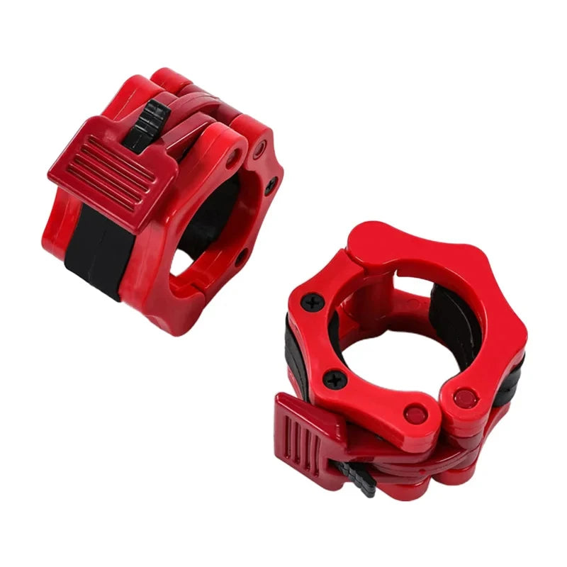 1Pair 50MM Spinlock Collars Barbell Collar Lock Clips Weight Lifting Bar Gym Dumbell Clamp Spring Quick Release Clamps Spin