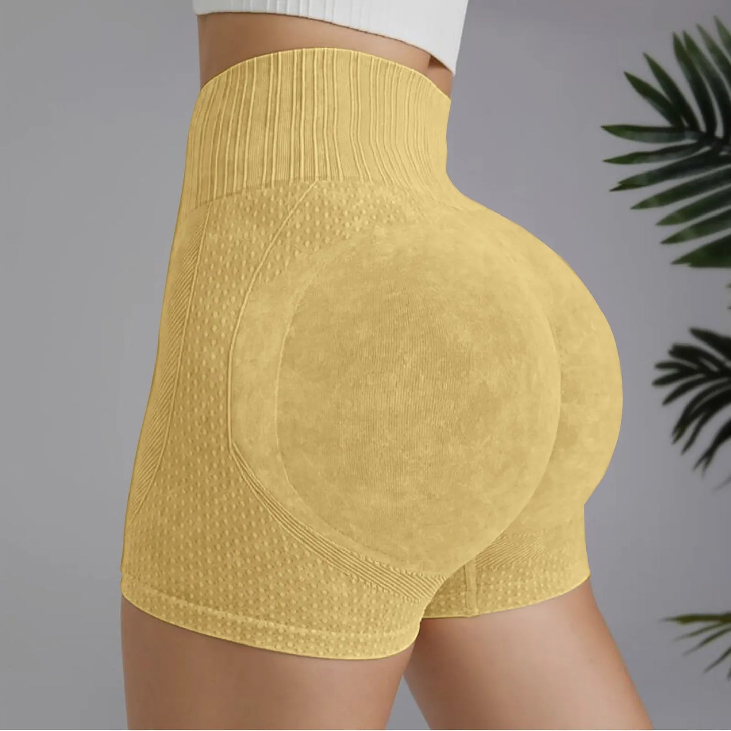 Gym Shorts Woman High Support Fitness Sports Biker Short Workout Scrunch Butt Yoga Seamless Leggings Running Skipping