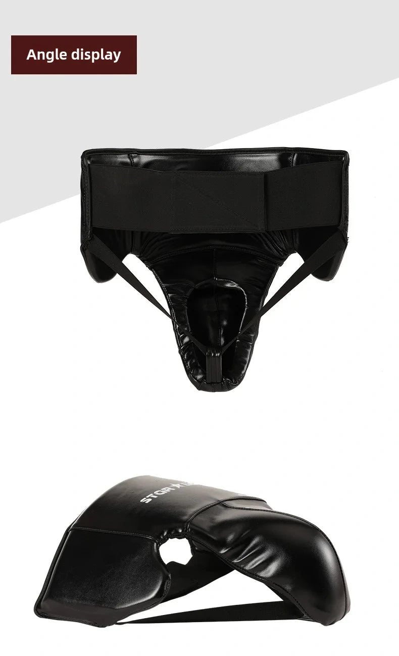 Men's full girdle protection Boxer underwear Men's Taekwondo groin protection boxing karate jockstrap free fight jockstrap