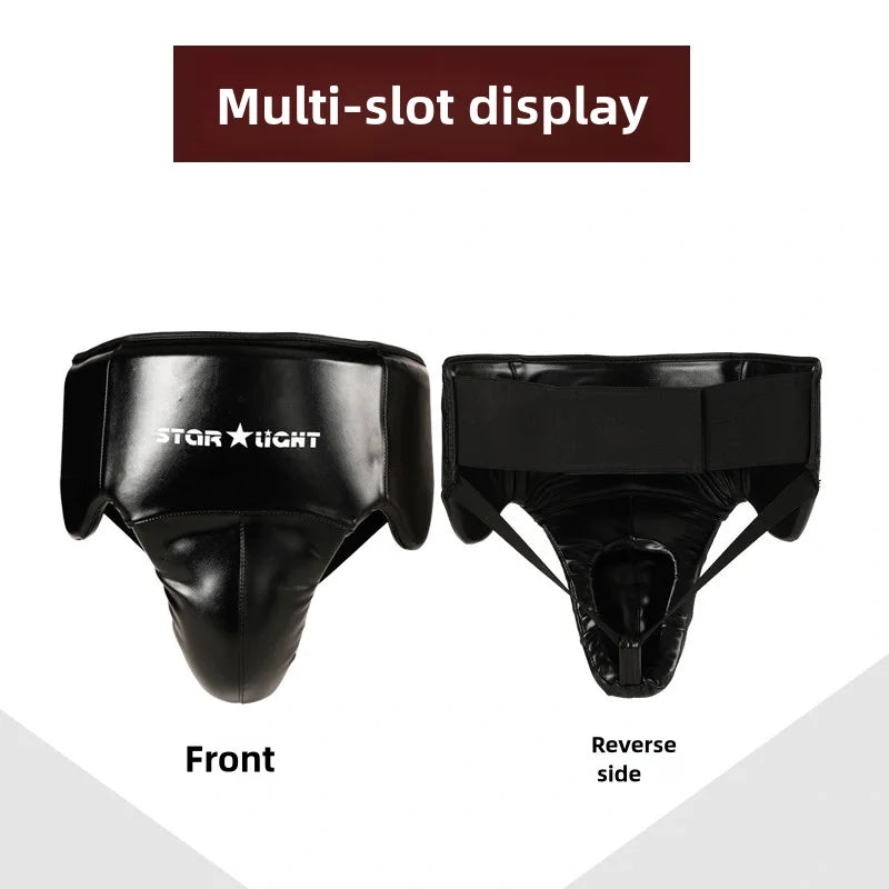 Men's full girdle protection Boxer underwear Men's Taekwondo groin protection boxing karate jockstrap free fight jockstrap