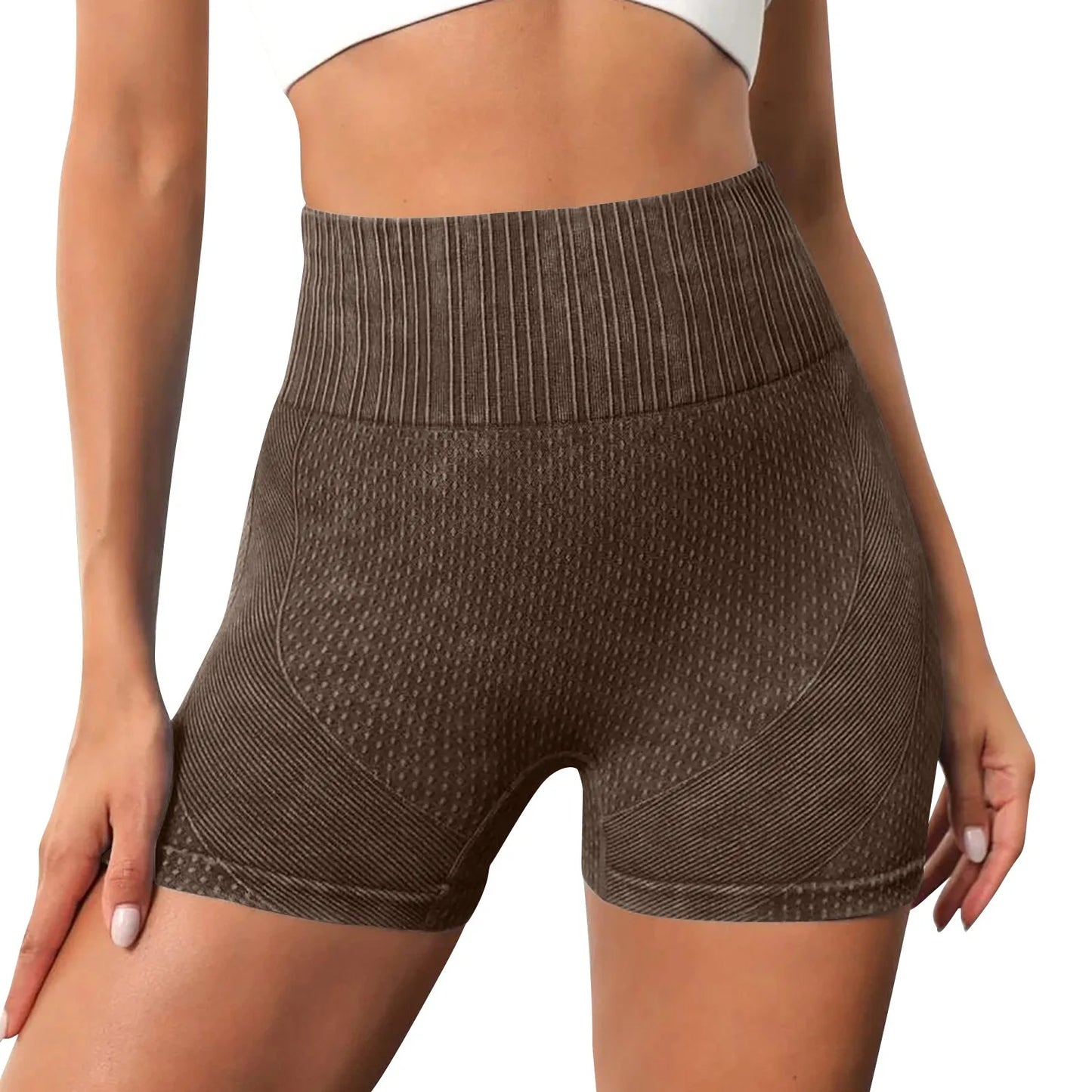 Gym Shorts Woman High Support Fitness Sports Biker Short Workout Scrunch Butt Yoga Seamless Leggings Running Skipping