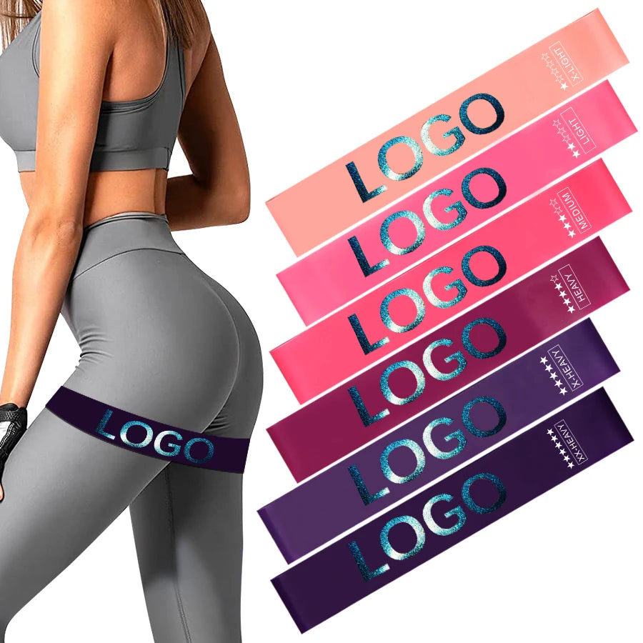 6 Pcs Crossfit Workout Resistance Bands Fitness Elastic Rubber Bands Training Workout Mini Band Gym Home Yoga Strength Equipment