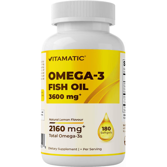 🐟 Vitamatic Omega-3 Fish Oil – 3600mg