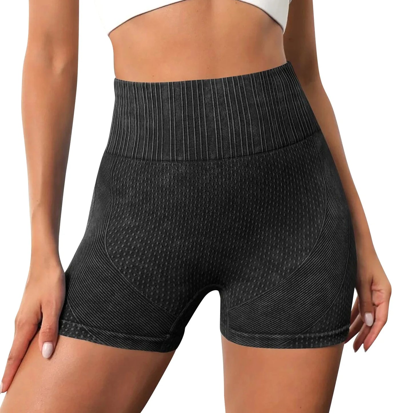 Gym Shorts Woman High Support Fitness Sports Biker Short Workout Scrunch Butt Yoga Seamless Leggings Running Skipping