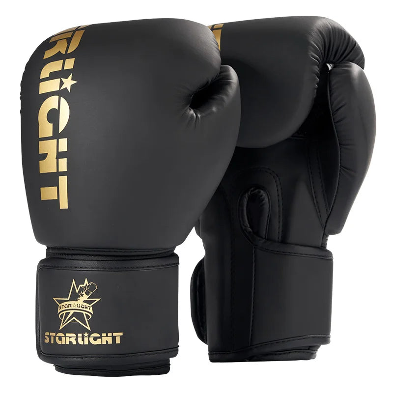 Boxing gloves, professional training sparring, explosion-proof leather, Muay Thai, MMA, Kickboxing, multi-layer sweat absorption