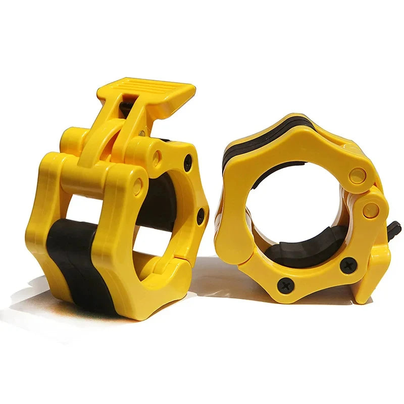 1Pair 50MM Spinlock Collars Barbell Collar Lock Clips Weight Lifting Bar Gym Dumbell Clamp Spring Quick Release Clamps Spin