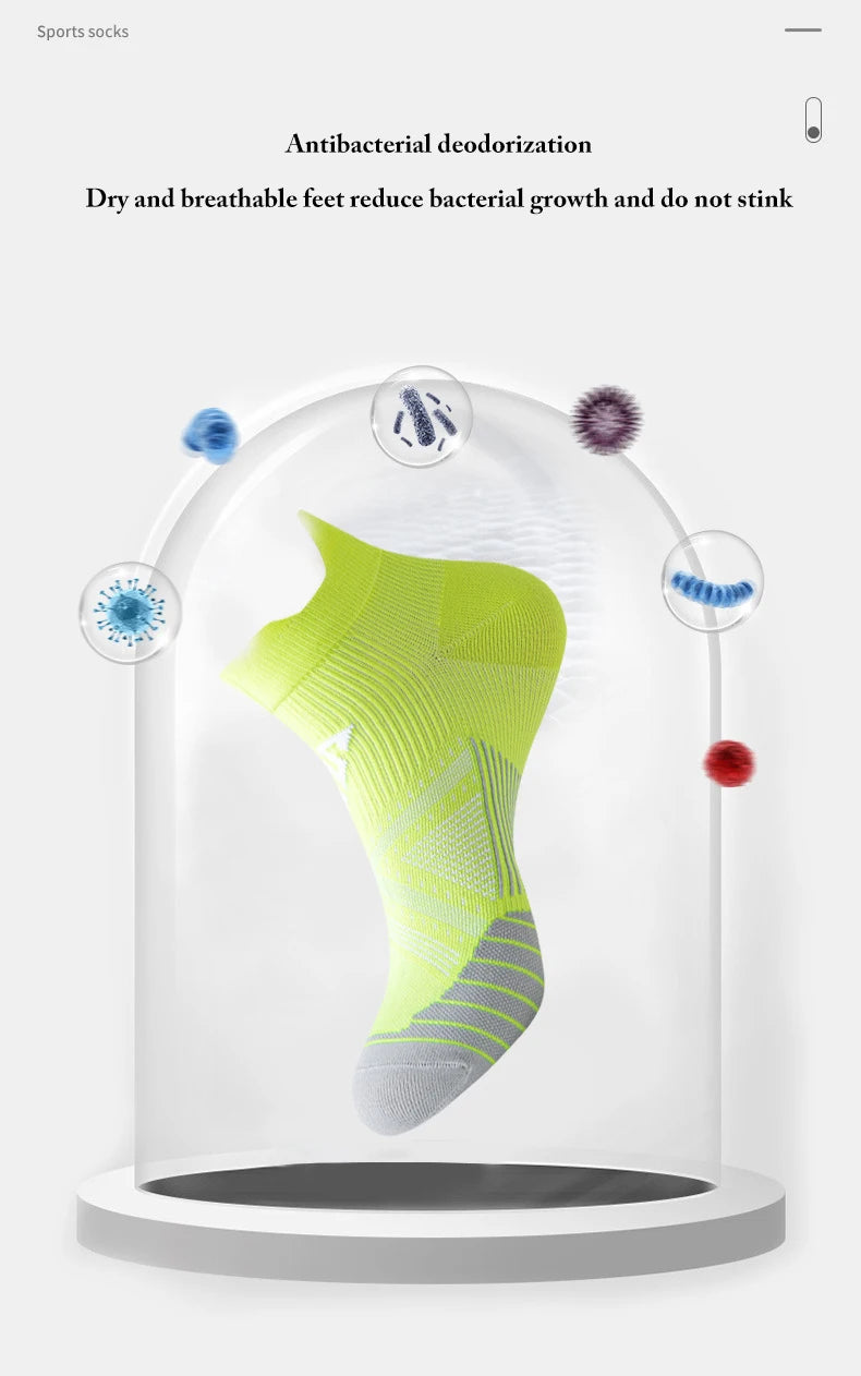 3pairs/Lot Woman Men's Socks Compression Breathable Basketball Sports Cycling Running Towel Socks High Elastic Tube Socks