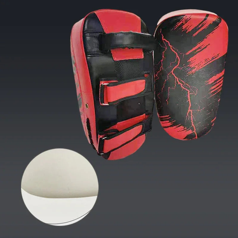 Boxing Gloves Kickboxing Muay Thai Punching Pad Curved Strike Shield Boxing Training Mitt Punching Pad Taekwondo Equipment