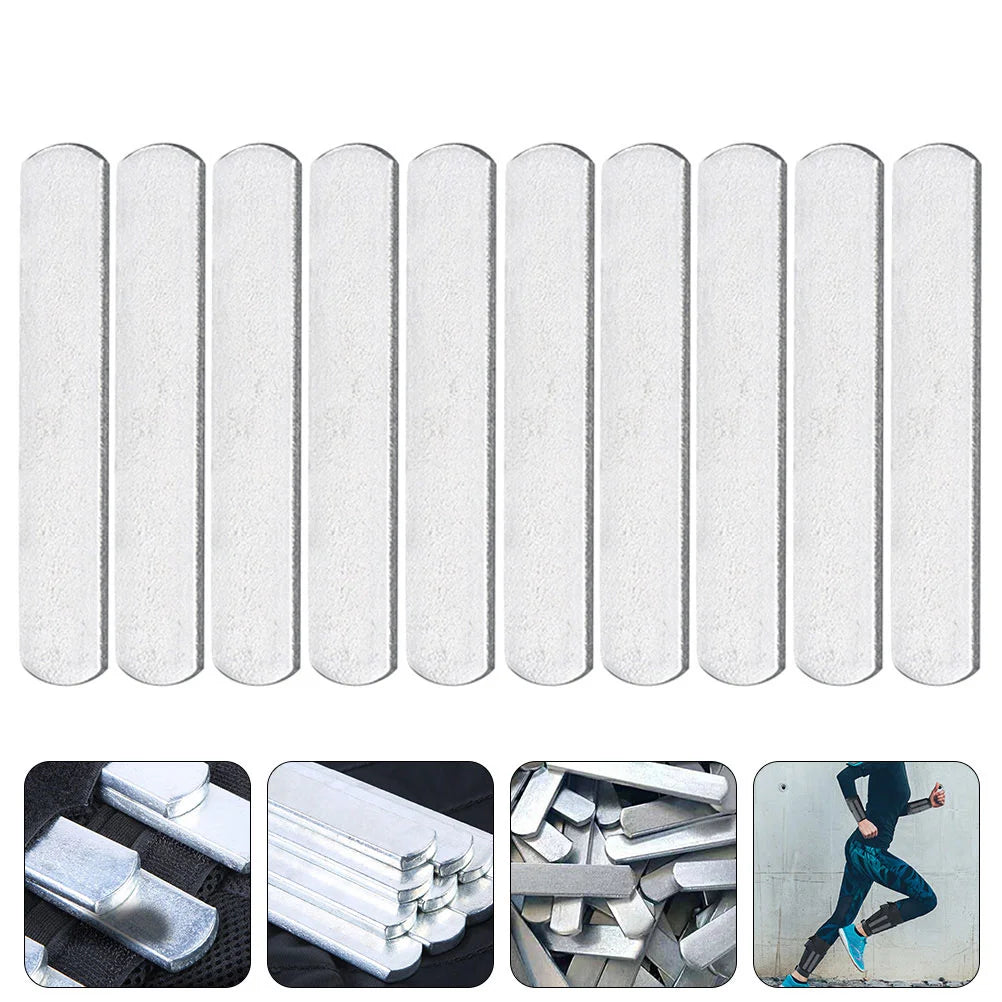 10 Pcs Sporting Steel Slats Weights Plate Fitness Equipment Men's Vests Mens Exercise Tied Hands Weighted Strip