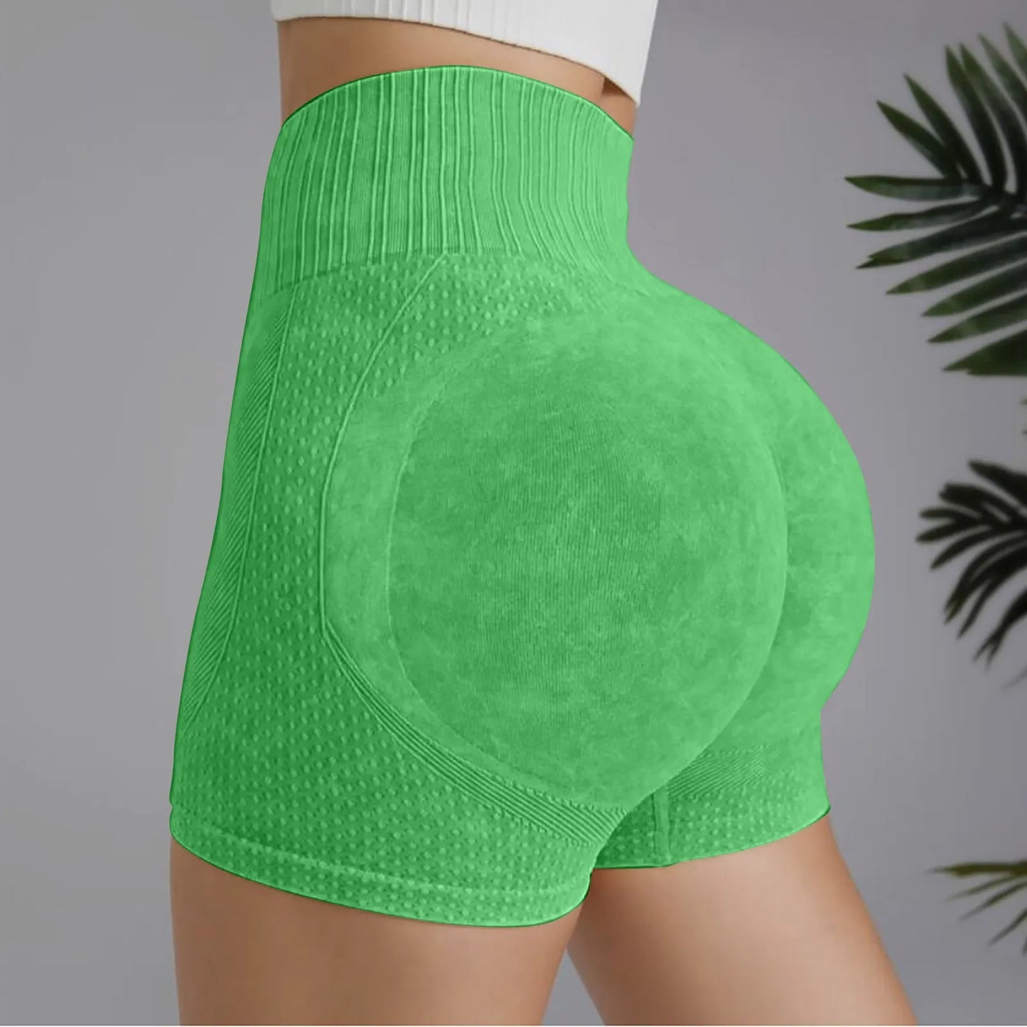 Gym Shorts Woman High Support Fitness Sports Biker Short Workout Scrunch Butt Yoga Seamless Leggings Running Skipping