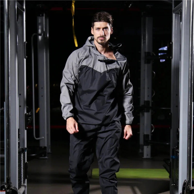 couple sports suit fitness running sweating men and women spring and autumn weight loss training fashion two-piece set