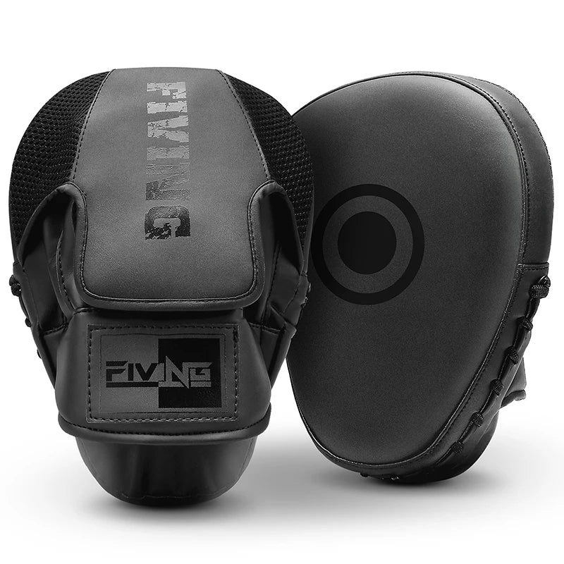 Boxing Pads for Men, Women,& Kids, Leather Focus Mitts for Martial Arts, Boxing Training,Curved Punch Mitts for Karate