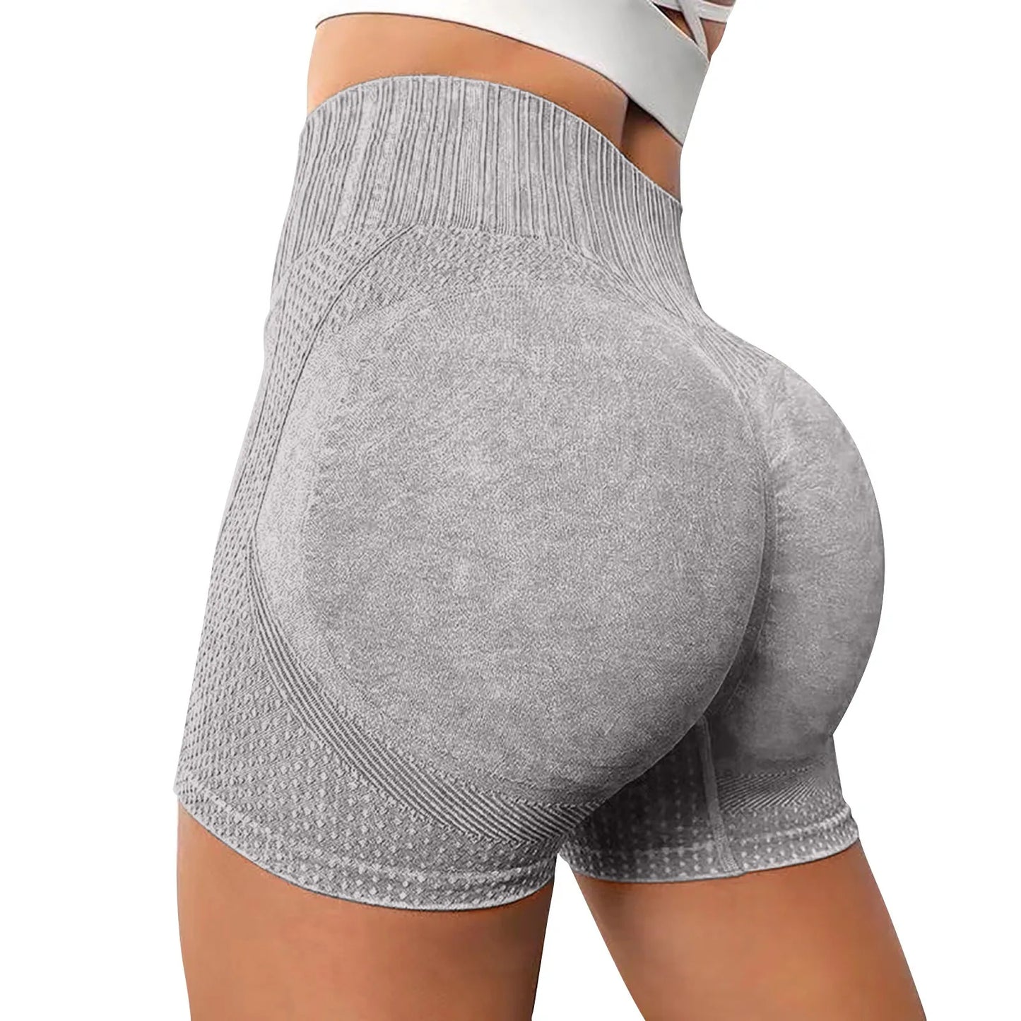 Gym Shorts Woman High Support Fitness Sports Biker Short Workout Scrunch Butt Yoga Seamless Leggings Running Skipping