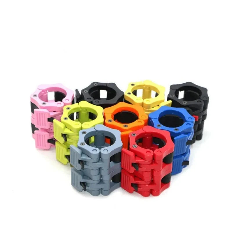 1Pair 50MM Spinlock Collars Barbell Collar Lock Clips Weight Lifting Bar Gym Dumbell Clamp Spring Quick Release Clamps Spin