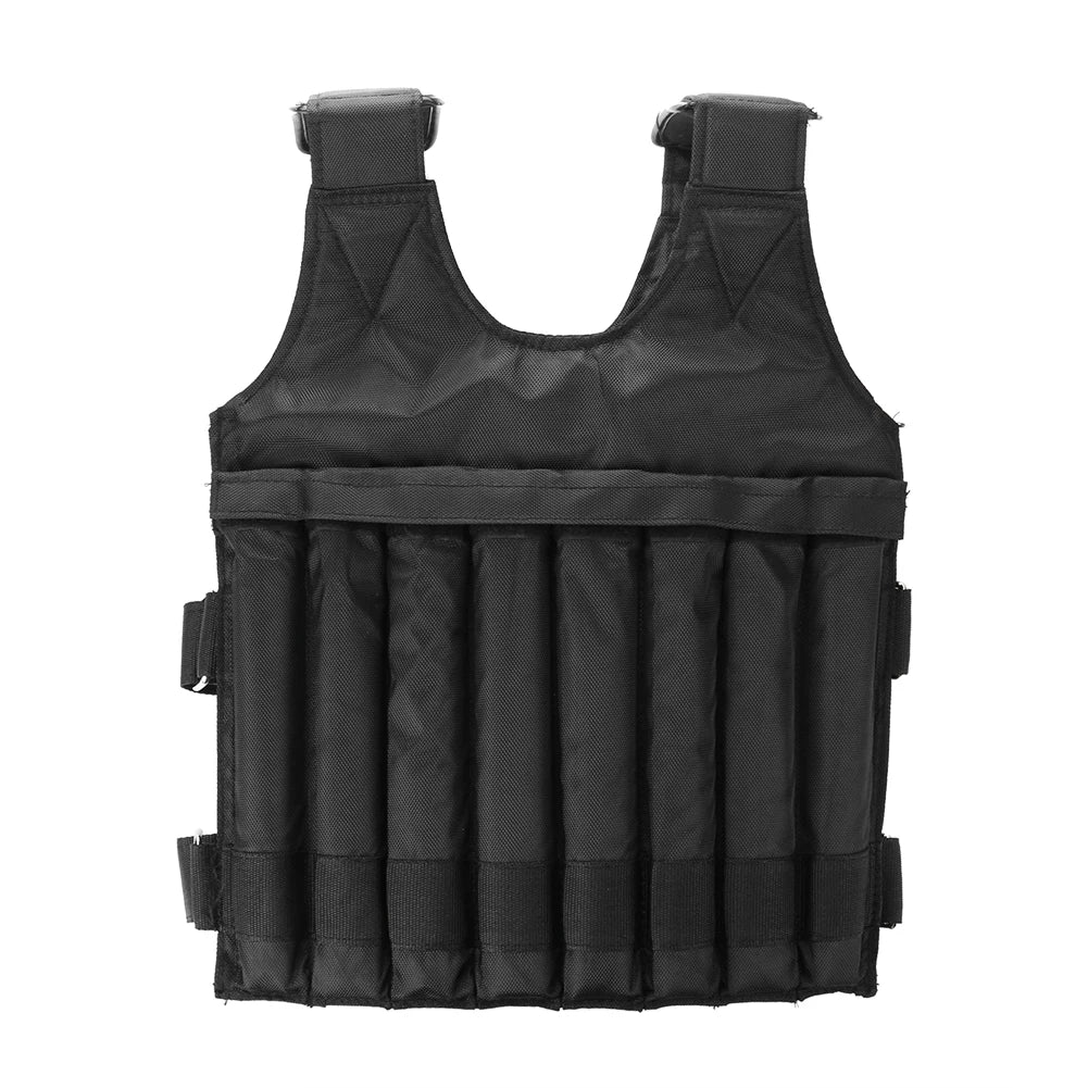 3-50KG Durable Weighted Vest Adjustable Weight Training Exercise Waistcoat Jacket Sand Clothing Boxing Fitness Equipment \
weights not included