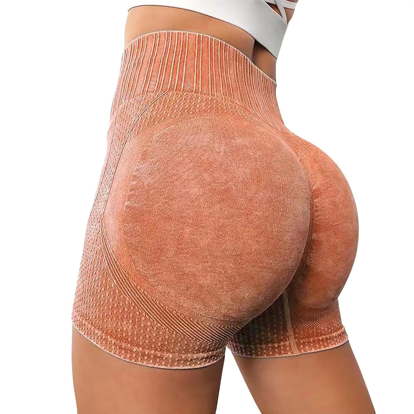 Gym Shorts Woman High Support Fitness Sports Biker Short Workout Scrunch Butt Yoga Seamless Leggings Running Skipping