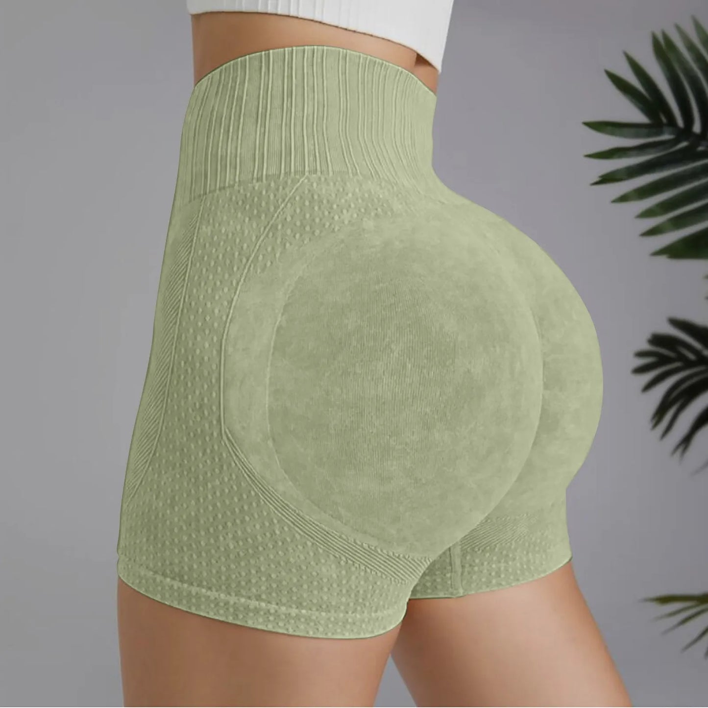 Gym Shorts Woman High Support Fitness Sports Biker Short Workout Scrunch Butt Yoga Seamless Leggings Running Skipping
