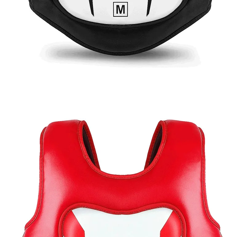 Boxing Chest Guard MMA Kickboxing Body Vest Protector Martial Arts WTF Reversible Rib Shield Taekwondo Target Training Uniform