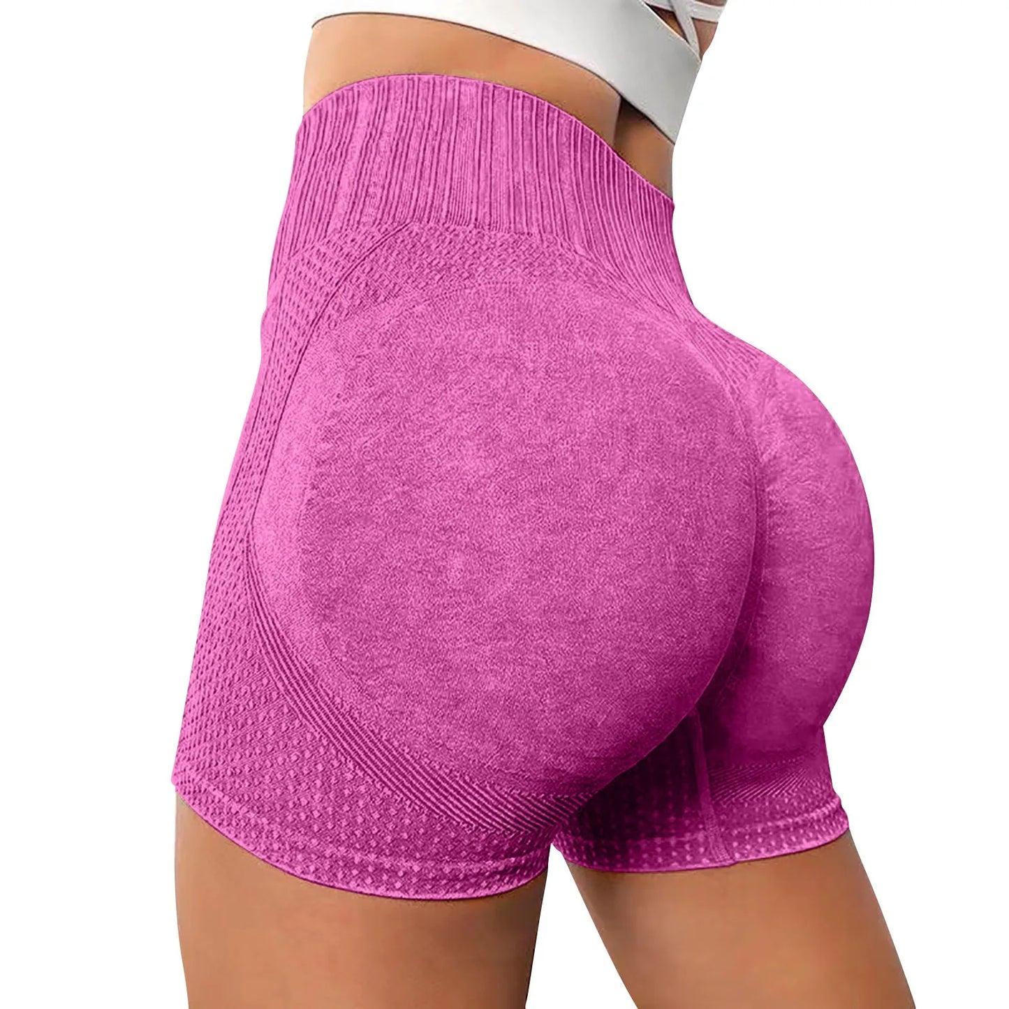 Gym Shorts Woman High Support Fitness Sports Biker Short Workout Scrunch Butt Yoga Seamless Leggings Running Skipping