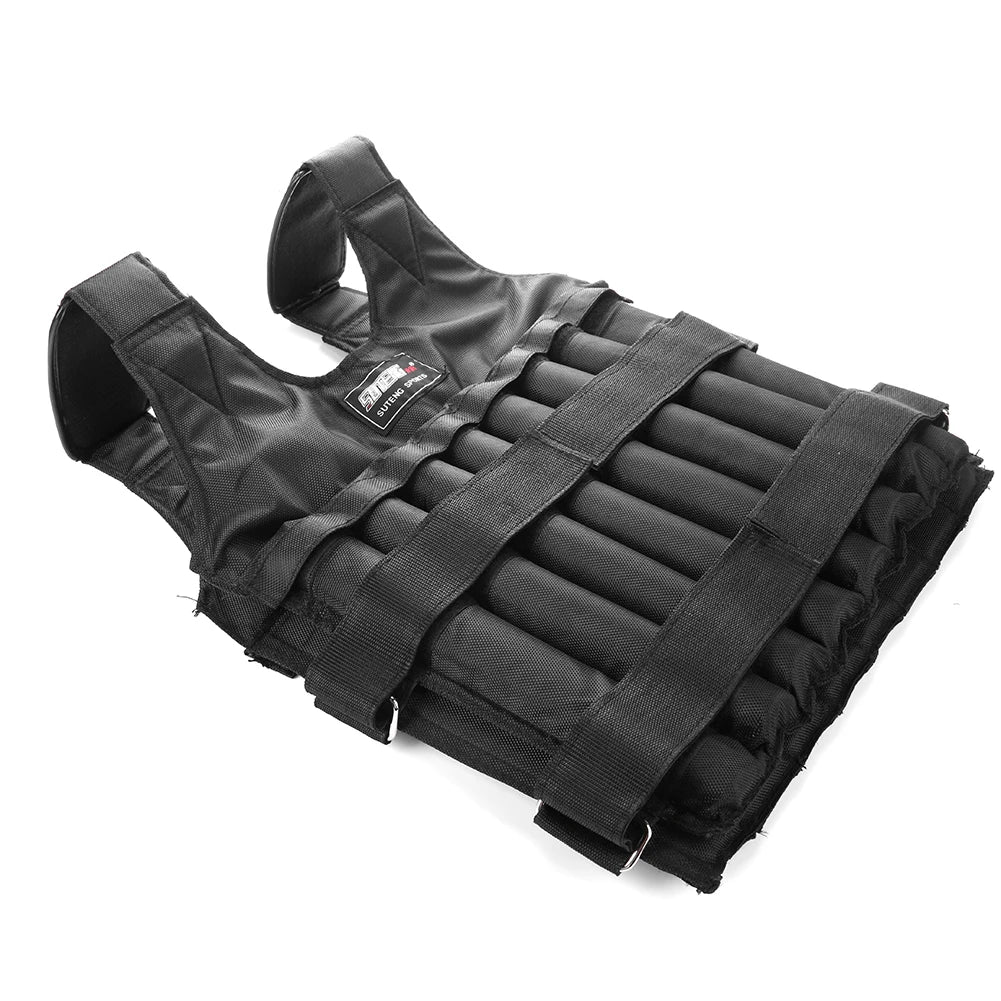 3-50KG Durable Weighted Vest Adjustable Weight Training Exercise Waistcoat Jacket Sand Clothing Boxing Fitness Equipment \
weights not included