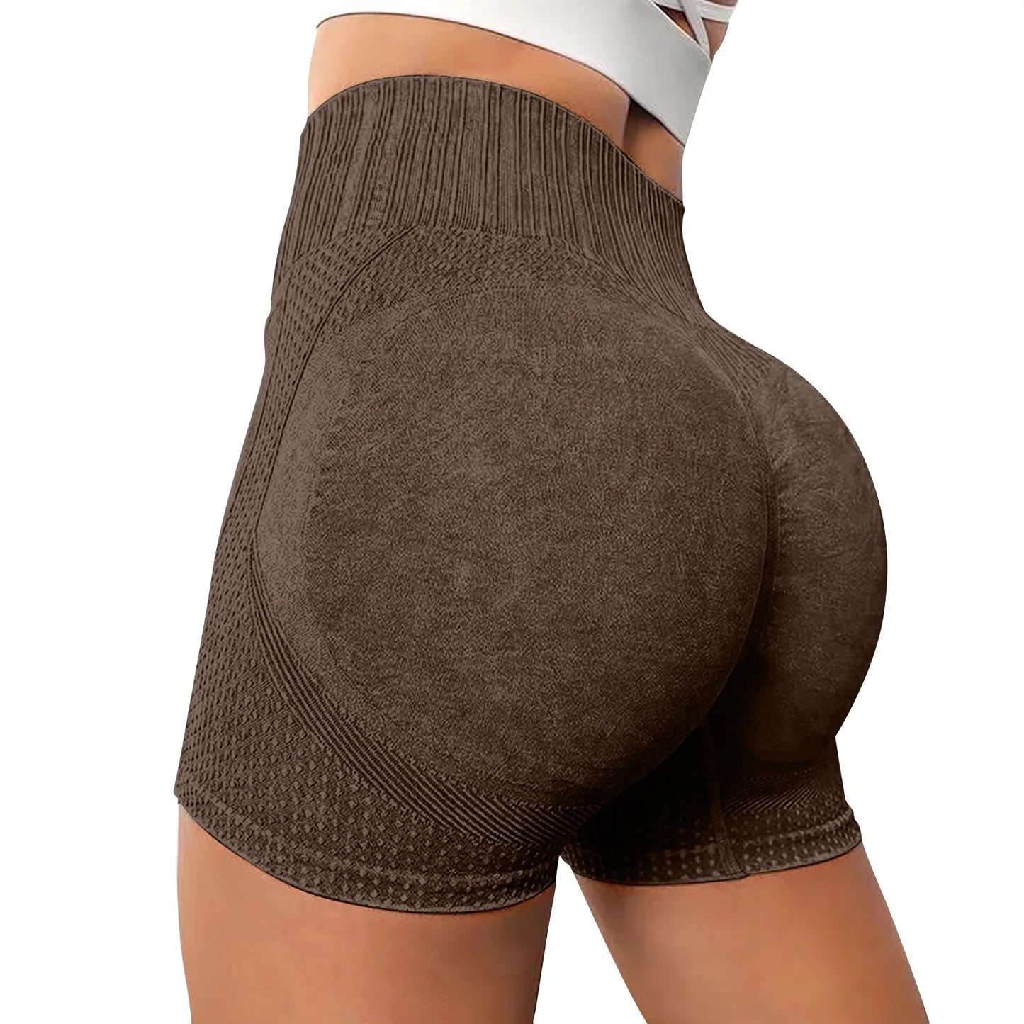 Gym Shorts Woman High Support Fitness Sports Biker Short Workout Scrunch Butt Yoga Seamless Leggings Running Skipping