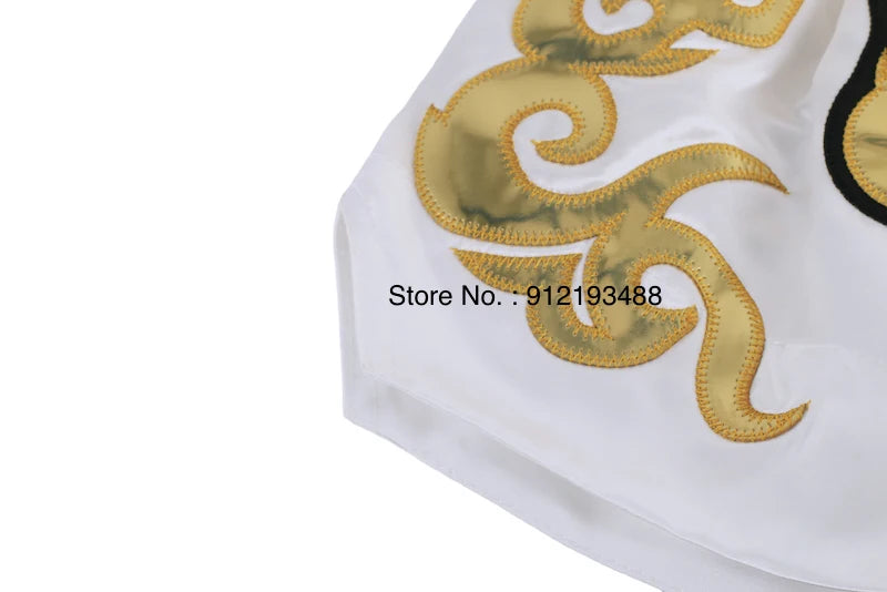 Muay Thai Shorts 2024 New Boxing Shorts Women Men Child Embroidery Kickboxing Training Pants Sanda Martial Arts Fight Equipment